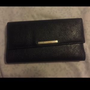 Furla black leather wallet